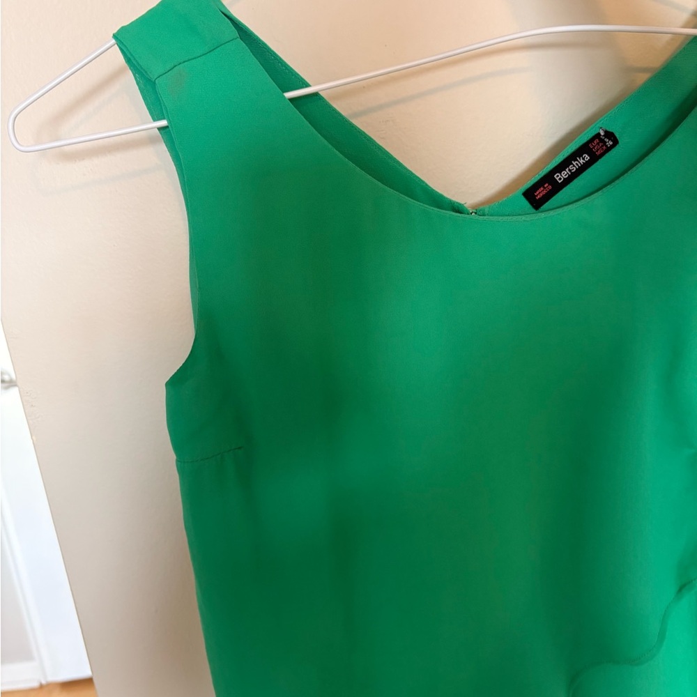 Bershka Vibrant Green Top
